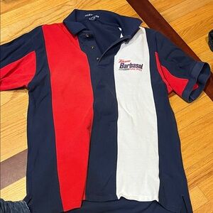 Barba  Polo Shirt - Navy, Red, and White